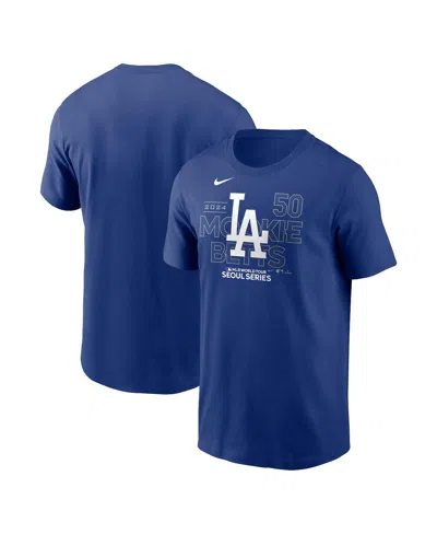 Nike Men's Mookie Betts Royal Los Angeles Dodgers 2024 Mlb World Tour Seoul Series Player Name Number Eve