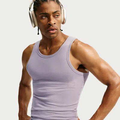 Nike Men's N.a.c. Dri-fit Ribbed Tank Top In Purple