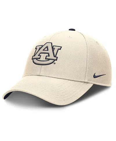 Nike Men's Natural Auburn Tigers Rise Primetime Dri-fit Trucker Adjustable Hat In Brown