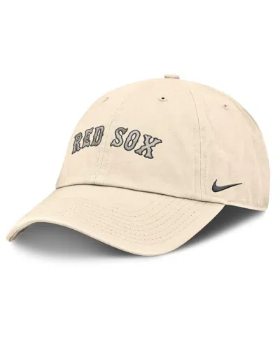 Nike Men's Natural Boston Red Sox Camo Pack Club Adjustable Hat In Brown