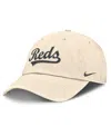Nike Natural Cincinnati Reds Camo Pack Club Adjustable Hat In Brown