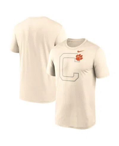 Nike Natural Clemson Tigers Campus Shadow Legend Performance T-shirt In Neutral