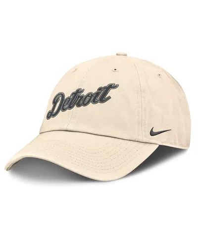 Nike Men's Natural Detroit Tigers Camo Pack Club Adjustable Hat In Brown