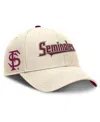 Nike Florida State Seminoles Primetime Rise  Men's College Adjustable Hat In Natural