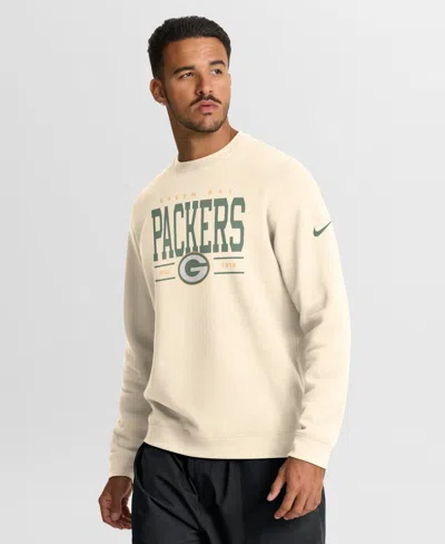Nike Men's Natural Green Bay Packers Always Reppin' Club Sweatshirt In Neutral