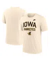 Nike Men's Natural Iowa Hawkeyes Legacy Campus Bold Tri-blend T-shirt In Neutral