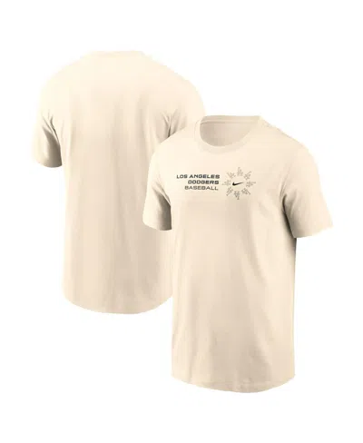 Nike Natural Los Angeles Dodgers Pinwheel Lockup T-shirt In Brown