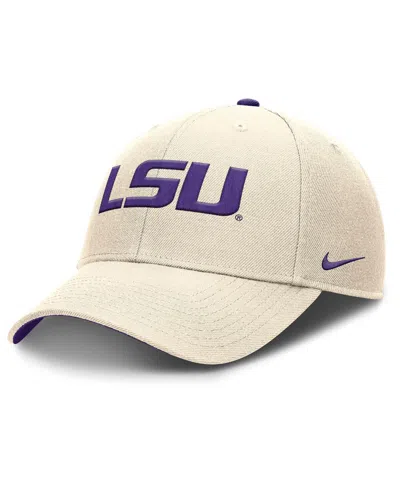 NIKE MEN'S NATURAL LSU TIGERS RISE PRIMETIME PERFORMANCE TRUCKER ADJUSTABLE HAT