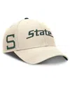 Nike Michigan State Spartans Primetime Rise  Men's College Adjustable Hat In Natural