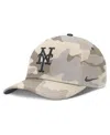 Nike Men's Natural New York Mets Camo Pack Rise Adjustable Hat
