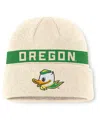 Nike Natural Oregon Ducks Peak Primetime Utility Cuffed Knit Hat In Neutral