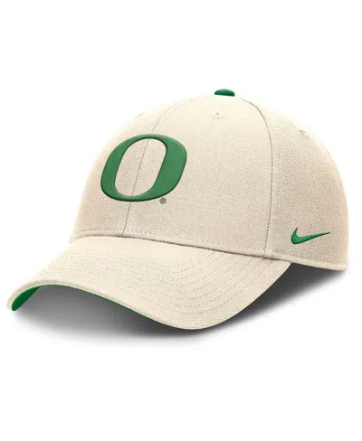 Nike Men's Natural Oregon Ducks Rise Primetime Performance Trucker Adjustable Hat In Brown