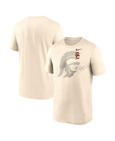 NIKE MEN'S NATURAL USC TROJANS CAMPUS SHADOW LEGEND PERFORMANCE T-SHIRT