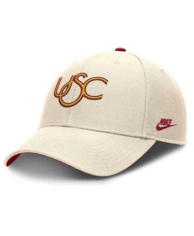 Nike Men's Natural Usc Trojans Rise Legacy Adjustable Hat In Brown