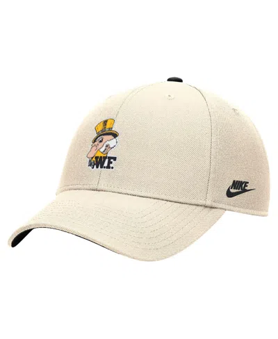 Nike Men's Natural Wake Forest Demon Deacons Rise Adjustable Hat In Neutral