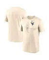 Nike Natural West Virginia Mountaineers Campus Shadow Legend Performance T-shirt In Brown