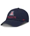Nike Navy Arizona Wildcats 2025 On-field Club Adjustable Hat In Blue