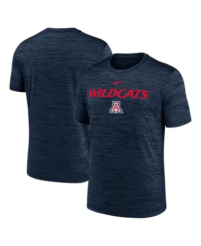 Nike Men's Navy Arizona Wildcats 2025 Sideline Velocity Performance T-shirt In Blue