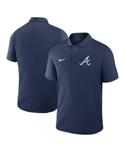Nike Men's Navy Atlanta Braves Dri-fit Victory Polo Shirt In Blue