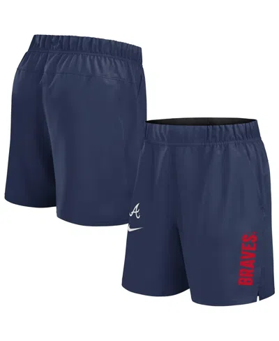 Nike Navy Atlanta Braves Woven Victory Performance Shorts