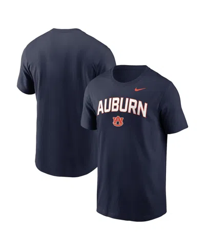 NIKE MEN'S NAVY AUBURN TIGERS PRIMETIME ARCH STACK T-SHIRT