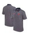 Nike Men's Navy Auburn Tigers Solid Foundation Striped Dri-fit Polo Shirt In Blue