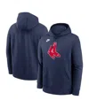 Nike Boston Red Sox Cooperstown Logo Club  Men's Mlb Pullover Hoodie In Blue