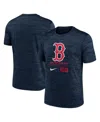 Nike Boston Red Sox Large Logo Velocity  Men's Mlb T-shirt In Navy