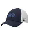 Nike Men's Navy Byu Cougars On-field Club Adjustable Trucker Hat In Multi