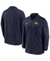 Nike Men's Navy Cal Bears Dri-fit Half-zip Pullover Sweatshirt In Blue
