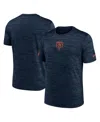 Nike Men's Navy Chicago Bears Sideline Velocity Performance T-shirt In Blue