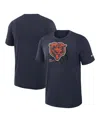 Nike Navy Chicago Bears Left End Run Slub Performance T-shirt In Blue
