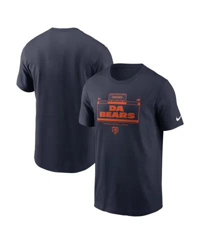 NIKE MEN'S NAVY CHICAGO BEARS PRIMETIME LOCAL ESSENTIAL T-SHIRT