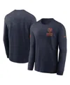 Nike Chicago Bears Sideline Team Issue  Men's Dri-fit Nfl Long-sleeve T-shirt In Blue