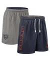 Nike Men's Navy Chicago Bears Sideline Reversible Performance Shorts In Blue