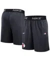 Nike Men's Navy Cleveland Guardians Authentic Collection Performance Knit Shorts In Gray