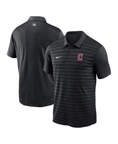 Nike Men's Navy Cleveland Guardians Authentic Collection Victory Performance Polo Shirt In Black