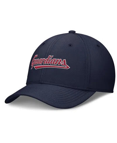 Nike Men's Navy Cleveland Guardians Rise Performance Flex Hat In Blue