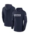 Nike Men's Navy Dallas Cowboys 2024/25 Sideline Performance Long Sleeve Hoodie T-shirt In Navy