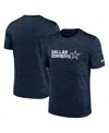 Nike Men's Navy Dallas Cowboys Big Tall Primetime Reverse Play Velocity Performance T-shirt In Blue