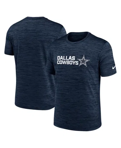 Nike Men's Navy Dallas Cowboys Big Tall Primetime Reverse Play Velocity Performance T-shirt In Blue