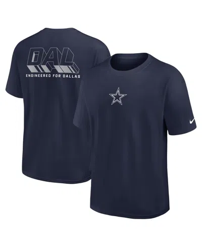 NIKE MEN'S NAVY DALLAS COWBOYS DOMINATE THE GAME ESSENTIAL MAX90 T-SHIRT