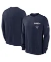 Nike Navy Dallas Cowboys Primetime Club Fleece Pullover Sweatshirt In Blue