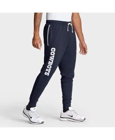 Nike Men's Navy Dallas Cowboys Sideline Ground Game Performance Taper Pants In Blue