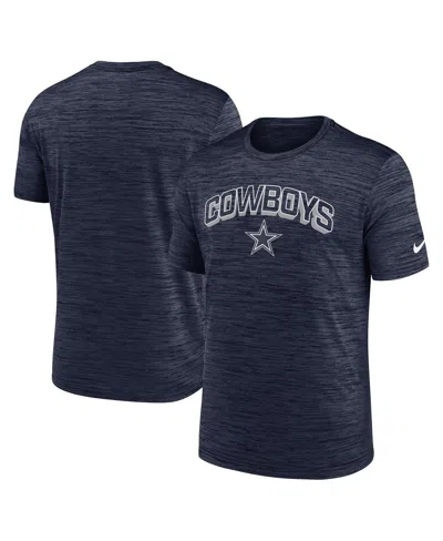 Nike Navy Dallas Cowboys Velocity Performance T-shirt In Blue