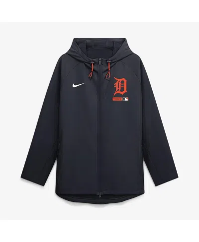 Nike Men's Navy Detroit Tigers Authentic Collection Raglan Therma-fit Full-zip Hooded Jacket In Blue