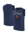 Nike Men's Navy Detroit Tigers Knockout Performance Muscle Tank Top In Blue