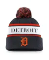 Nike San Francisco Giants Team Stripe Peak  Men's Mlb Cuffed Pom Beanie In Navy