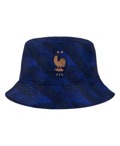Nike Men's Navy France National Team Reversible Bucket Hat In Blue