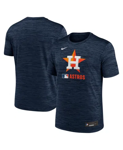 Nike Men's Navy Houston Astros Authentic Collection Velocity Performance Practice T-shirt In Blue